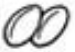 A black and white image of two ovals  AI-generated content may be incorrect.