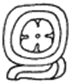 A black and white drawing of a spiral  Description automatically generated