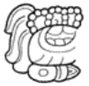 A drawing of a mayan creature  Description automatically generated with medium confidence