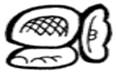 A black and white drawing of a round object  Description automatically generated