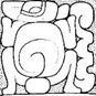 A black and white drawing of a turtle  Description automatically generated