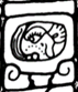 A black and white drawing of a face  Description automatically generated