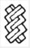 A black and white image of a braided knot

Description automatically generated